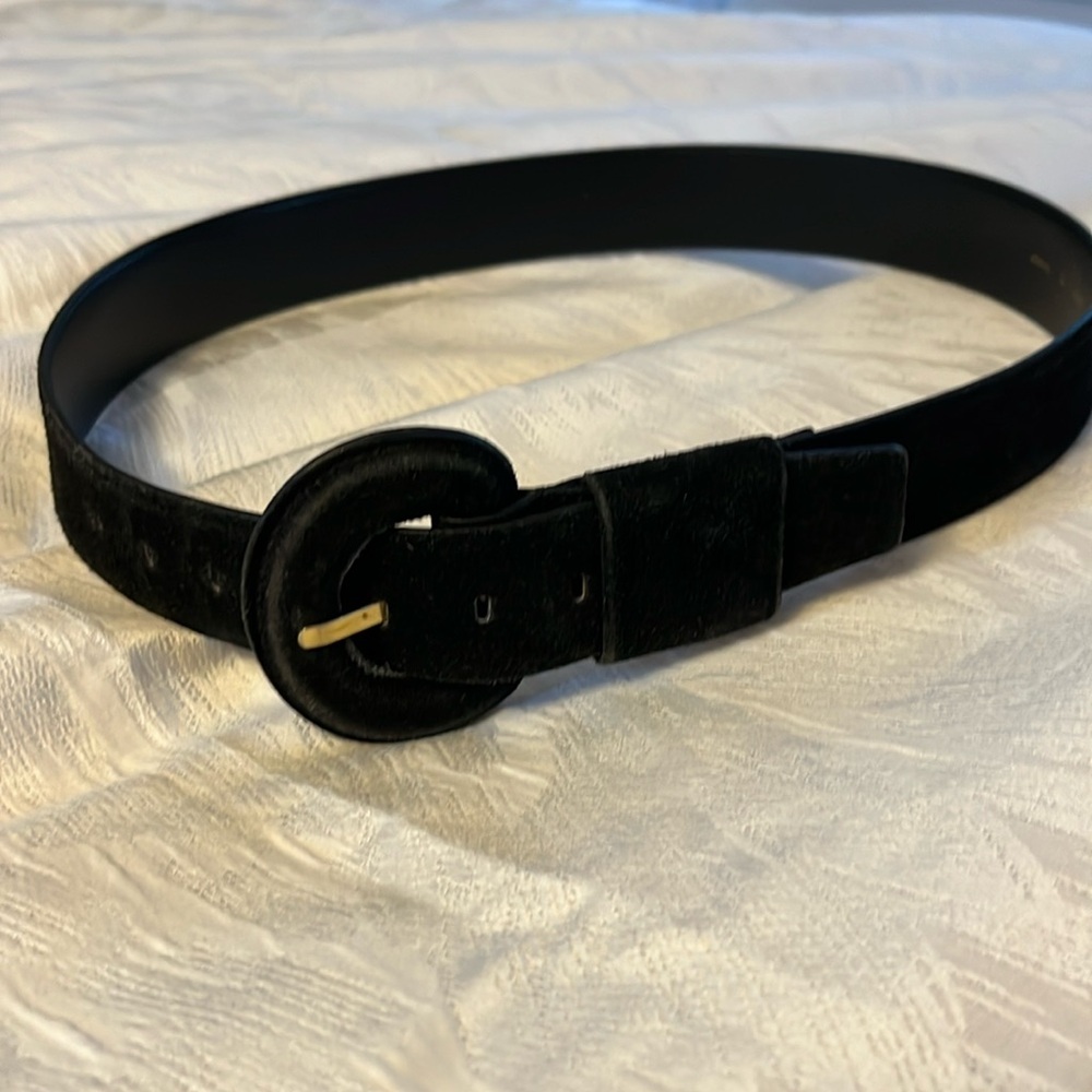 Black Suede Belt